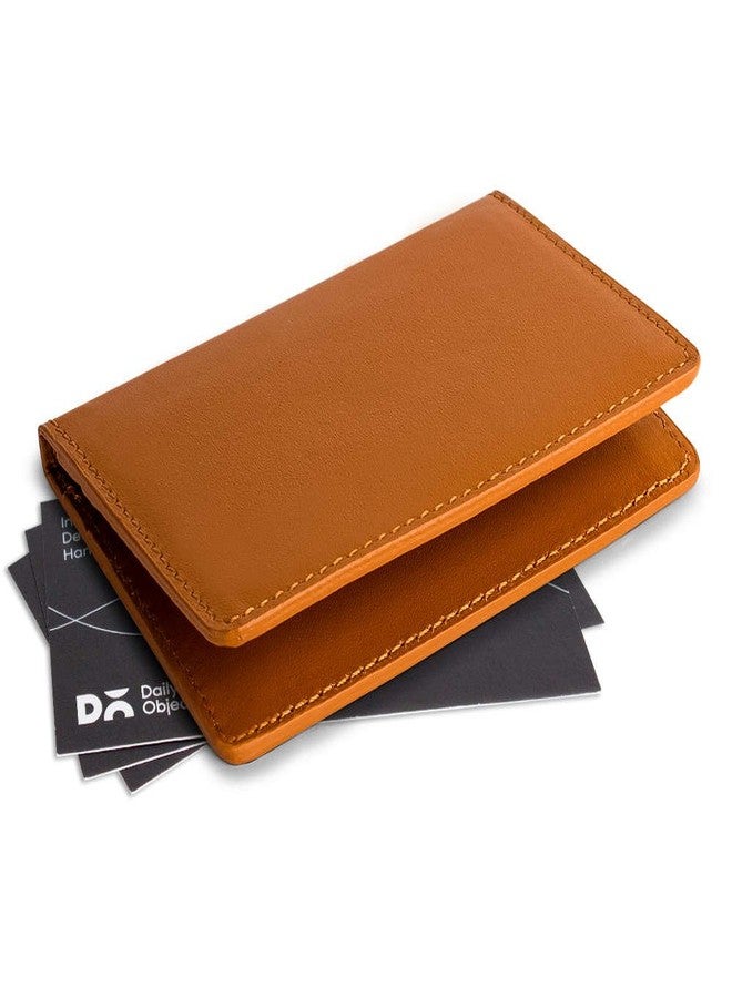 دايلي أوبجيكتز محفظة بطاقات جلدية متعددة الألوان من ديلي أوبجكتس (تان-بزنس-كارد-أليت) - Image 1